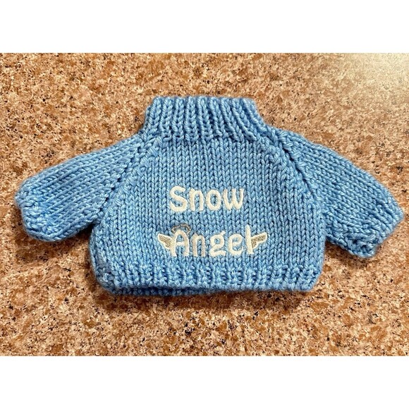 VNTG Bear Wear Blue Sweater Clothes – Fits 10"–12" Bears, Dolls, or Plush Animal - Picture 1 of 7